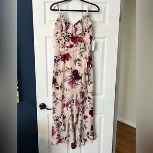 Premier Amour Pink Floral Dress Size 8 NWT